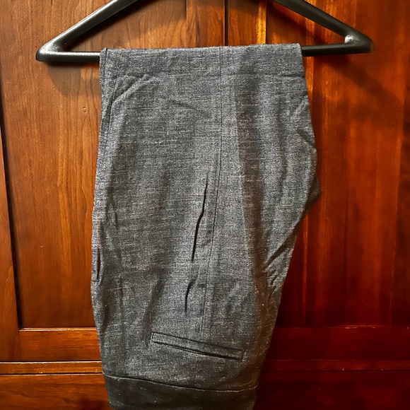 LOFT, trousers with print resembling denim. Ankle length. - Picture 2 of 7